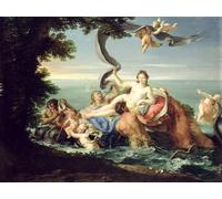 RZHRHJES Quadro su Tela Murale Tela Nordico Pittura la Galatea di Giuseppe Bartolomeo Chiari per L'arredamento Della Camera da Letto 60x90cm