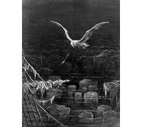 RZHRHJES Quadro su Tela Murale Tela Nordico Pittura l'albatro viene ucciso dal marinaio di Gustave Dore per L'arredamento Della Camera da Letto 60x90cm