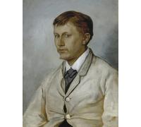 RZHRHJES Quadro su Tela Murale Tela Nordico Pittura lo Scultore Erwin Kurz di Hans Thoma per L'arredamento Della Camera da Letto 60x90cm