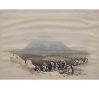 RZHRHJES Quadro su Tela Murale Tela Nordico Pittura Monte Tabor di David Roberts per L'arredamento Della Camera da Letto 60x90cm