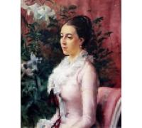 RZHRHJES Quadro su Tela Murale Tela Nordico Pittura Ritratto di Sophie Manzey di Albert Edelfelt per L'arredamento Della Camera da Letto 60x90cm