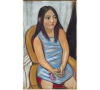 RZHRHJES Quadro su Tela Murale Tela Nordico Pittura Ritratto Margarete Wichert di Max Beckmann per L'arredamento Della Camera da Letto 60x90cm