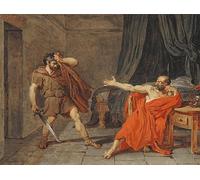 RZHRHJES Quadro su Tela Murale Tela Nordico Pittura Studio per Marius Prisonnier À Minturnae di Jean germain Drouais per L'arredamento Della Camera da Letto 60x90cm
