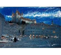 RZHRHJES Quadro su Tela Murale Tela Nordico Pittura Thun di Albert Goodwin per L'arredamento Della Camera da Letto 60x90cm