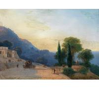 RZHRHJES Quadro su Tela Murale Tela Nordico Pittura un giorno d'estate di Ivan Konstantinovich Aivazovsky per L'arredamento Della Camera da Letto 60x90cm