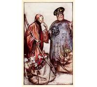 RZHRHJES Riproduzione Dipinto Stampe da Parete Per Quadri Due di quei saggi come venditori ambulanti in mezzo a noi di Arthur Rackham per la Decorazione Della Parete 60x90cm