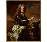RZHRHJES Riproduzione Dipinto Stampe da Parete Per Quadri Ritratto di Carlo Augusto di Matignon Conte di Gace Maresciallo di Francia di Hyacinthe Rigaud per la Decorazione Della Parete 60x90cm