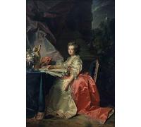 RZHRHJES Riproduzione Dipinto Stampe da Parete Per Quadri Ritratto di Maria Luisa di Savoia Principessa di Lamballe di Jean Laurent Mosnier per la Decorazione Della Parete 60x90cm