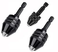RZJZGZ 3 pezzi Keyless Drill Chuck Bit 1/4 pollici Hex Shank Keyless Drill Chuck Strumento di conversione 0,3-6,5 mm e 0,3-3,6 mm e 0,8-8 mm rapido cacciavite adattatore per micro punte da trapano
