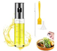 RZMZBY Spruzzino Olio, 100ml Bottiglia Spray in Vetro, Nebulizzatore Olio per Friggitrice Aria, BBQ, Cucina, Insalata