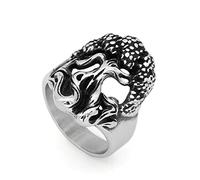 RZRPYFMM Anello Albero Della Vita Vichingo Mitologia Nordica Acciaio Inossidabile Da Uomo Norvegia Yggdrasil Albero Della Vita Anello Amuleto Gioielli Vichinghi,Argento,12