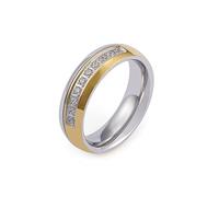 RZRPYFMM Anello Da Coppia in Due Pezzi Anello Da Uomo in Acciaio Inossidabile Con Personalità Europea E Americana Anello Da Fidanzamento Con Fidanzamento Da Uomo E Da Donna,Women's,8