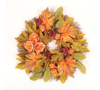 RZRPYFMM Ghirlanda Autunnale per Porta D'ingresso, Ghirlanda Artificiale Adatta per Le Decorazioni Domestiche del Giorno del Ringraziamento
