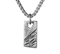 RZRPYFMM Moda Maschile Ciondolo Semplice in Peltro Puro, Collana Vintage Gotica Vichinga,Argento,Single Pendant