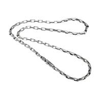 RZRPYFMM Moda Maschile S925 Catena D'argento Da 5 Mm, Collana Con Croce Gotica D'epoca,Argento,55cm（21.6"）