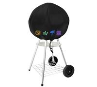 Rzspher Copertura per barbecue resistente alle intemperie, 50 x 46 cm, in tessuto Oxford 210D, rotonda, per barbecue a sfera, design Easy Take Off