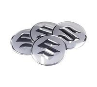 RZSYSSZD 4pcs Auto Coprimozzi per Suzuki Xbee 2017-56mm,Tappi Coprimozzo Ruota Coprimozzo Centrale,Mozzo Ruota Adesivi Accessori,A-Silver2