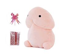 RZUFZPNB Divertente cuscino in peluche morbido del fumetto per la decorazione della casa, simpatico e creativo peluche cuscino per il regalo del festival degli scherzi per gli amici (rosa, 11,8