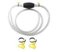 RZXBB Pompa manuale a sifone con tubo in PVC e morsetto per tubo - Pompa manuale per benzina, diesel, acqua, olio - Pompa benzina per tanica, pompa a barile, pompa di aspirazione dell'olio, pompa del