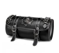 RZXCFPL Borsa per Forcella Moto Steampunk in Pelle PU, Rotolo Utensili Universale, Tasca di Archivio con Cinghie Rinforzate (9 Stili),Fbg378bk