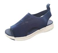 RZYW 2023 Upgrade Summer Washable Slingback Ortopedico Slide Sandali Sportivi Mesh Morbida Suola Fashion Scarpe da Donna Sandali Sportivi Casual da Donna,Blu,35EU