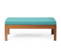 RZYW Cuscino Panca Esterno Impermeabile, Cuscino per Panca da Interno Cuscino Seduta Panca con Fondo Antiscivolo, Cuscini per Sedie da Giardino Panche Altalena Patio,Sky Blue,130x30x5cm