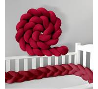 RZYW Paracolpi Sponda Sponde Anticaduta Letto A Treccia Decorativo Cuscino Nodo Paracolpi Letto Cuscino Protezione per Sponde per Lettino,H8,300CM