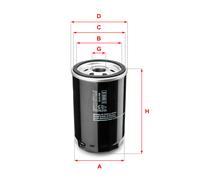 S 0910 R SOFIMA Filtro olio per MERCEDES-BENZ