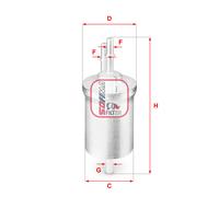 S 1840 B SOFIMA Filtro carburante per AUDI,KTM,SEAT,SKODA,VW