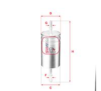 S 1842 B SOFIMA Filtro carburante per FORD,MAZDA,VOLVO