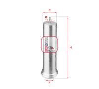 S 1851 B SOFIMA Filtro carburante per ALPINA,BMW,MINI