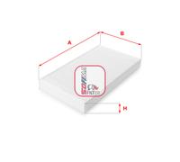 S 3023 C SOFIMA Filtro, Aria abitacolo per FIAT,IVECO,LANCIA