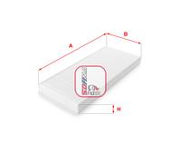 S 3069 C SOFIMA Filtro, Aria abitacolo per CITROËN,FIAT,LANCIA,PEUGEOT