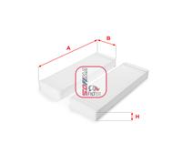 S 3226 C SOFIMA Filtro, Aria abitacolo per AUDI,VW