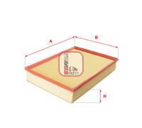 S 3340 A SOFIMA Filtro aria per ,MERCEDES-BENZ,VW