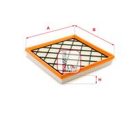 S 3422 A SOFIMA Filtro aria per CHEVROLET,OPEL,VAUXHALL