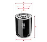 S 3472 R SOFIMA Filtro olio per HYUNDAI,KIA