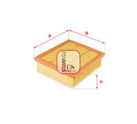 S 3677 A SOFIMA Filtro aria per FIAT,JEEP
