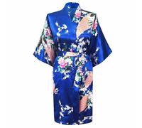 S-3XL Donna Floreale Rayon Yukata Stile Giapponese Kimono Bagno E Pigiama Tunica