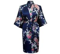 S-3XL Donna Floreale Rayon Yukata Stile Giapponese Kimono Bagno E Pigiama Tunica