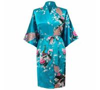 S-3XL Donna Floreale Rayon Yukata Stile Giapponese Kimono Bagno E Pigiama Tunica