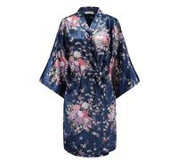 S-3XL Donna Floreale Rayon Yukata Stile Giapponese Kimono Bagno E Pigiama Tunica