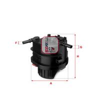 S 4015 NR SOFIMA Filtro carburante per CITROËN,FORD,PEUGEOT,TOYOTA