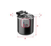 S 4150 NR SOFIMA Filtro carburante per ,MERCEDES-BENZ