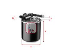 S 4151 NR SOFIMA Filtro carburante per MERCEDES-BENZ