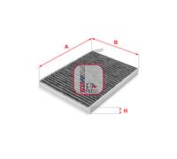 S 4233 CA SOFIMA Filtro, Aria abitacolo per RENAULT