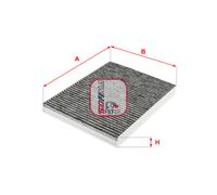 S 4263 CA SOFIMA Filtro, Aria abitacolo per AUDI,SEAT,SKODA,VW