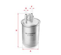 S 4450 NR SOFIMA Filtro carburante per FORD