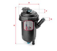 S 5139 GC SOFIMA Filtro carburante per FIAT
