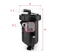 S 5147 GC SOFIMA Filtro carburante per CITROËN,FIAT,PEUGEOT